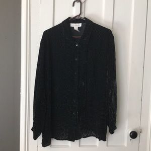 Jones New York Silky Velvet Shirt